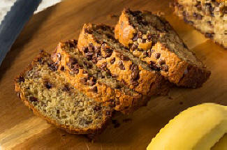 Nothing better than warm chocolate chip banana bread